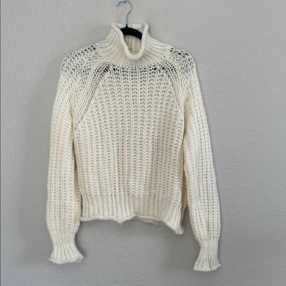 Wooden Ships Tara Rails Turtleneck Knit Sweater. Size M/L - Picture 3 of 8